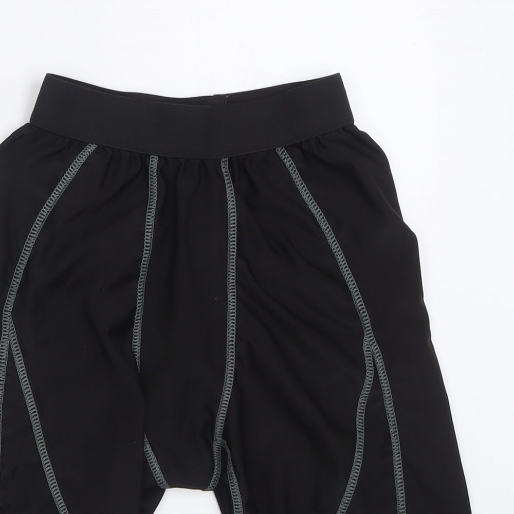 Preworn Mens Black  Polyamide Sweat Shorts Size M L9 in Regular