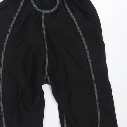 Preworn Mens Black  Polyamide Sweat Shorts Size M L9 in Regular