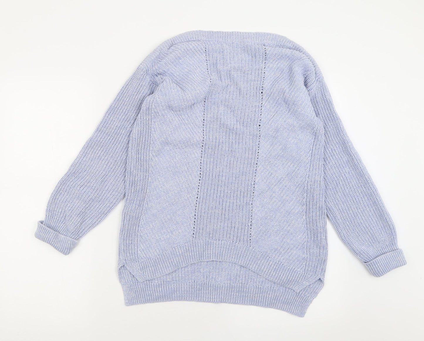 Womens UK Size S Marks and Spencer Blue Pullover Jumper