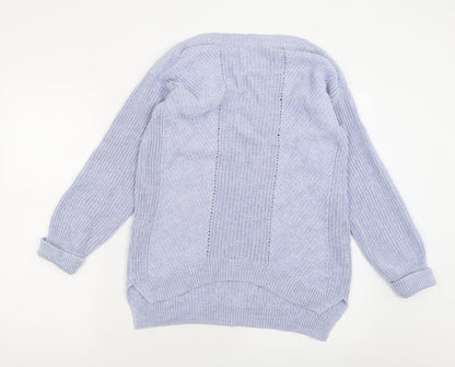 Womens UK Size S Marks and Spencer Blue Pullover Jumper