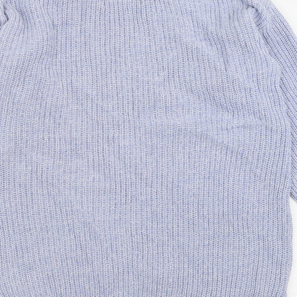 Womens UK Size S Marks and Spencer Blue Pullover Jumper
