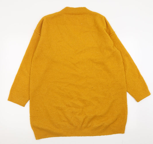 Womens UK Size 14 Red Herring Yellow Pullover Jumper