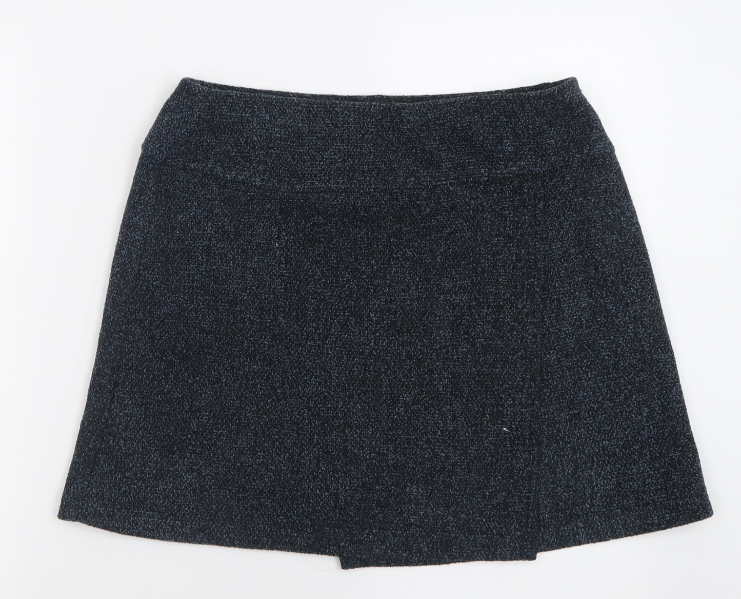 Marks and Spencer Womens Blue  Polyester A-Line Skirt Size 14