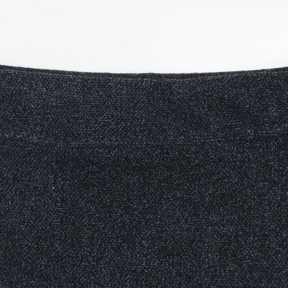 Marks and Spencer Womens Blue  Polyester A-Line Skirt Size 14