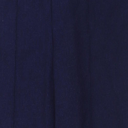 Matalan Womens Blue  Polyester Trousers  Size 12 L27 in Regular