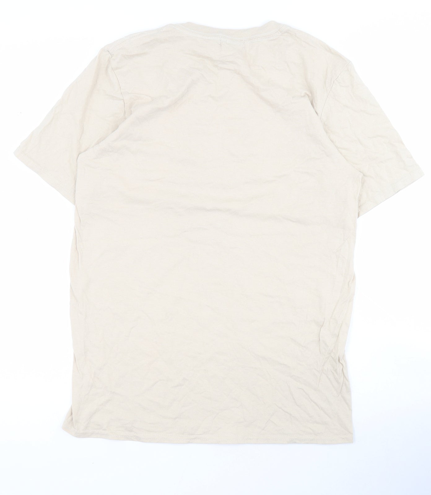 Mens UK Size S Boohoo Man Beige  T-Shirt
