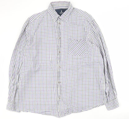 Mens UK Size L Headland Premium Blue  Button-Up Long Sleeve Casual Shirt