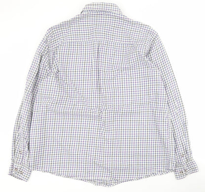 Mens UK Size L Headland Premium Blue  Button-Up Long Sleeve Casual Shirt