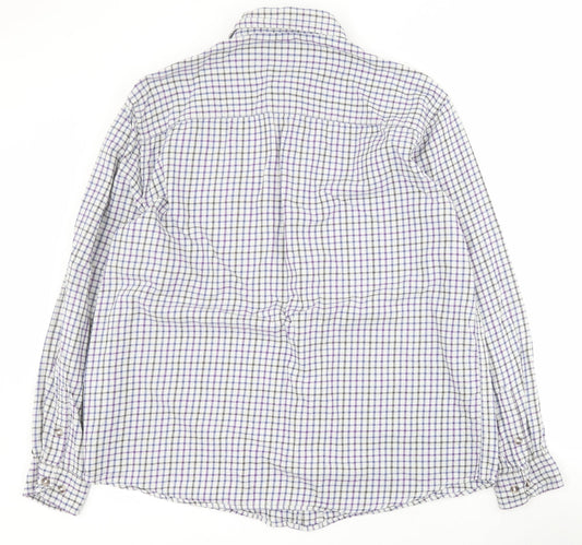 Mens UK Size L Headland Premium Blue  Button-Up Long Sleeve Casual Shirt