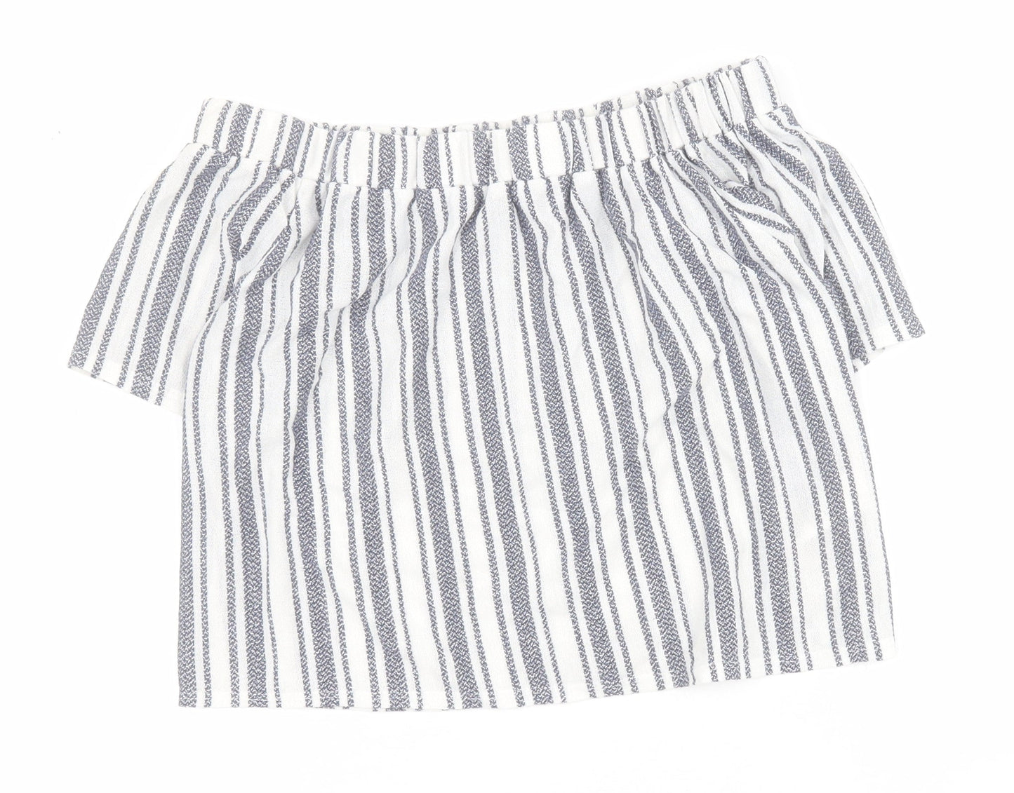 Womens UK Size 6 Topshop White Basic Blouse
