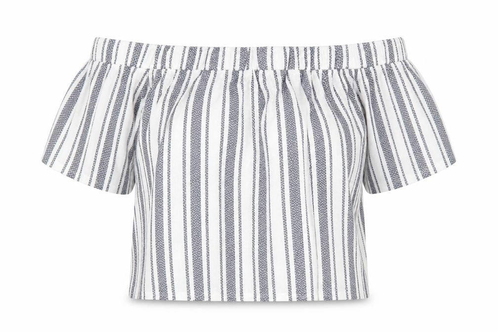 Womens UK Size 6 Topshop White Basic Blouse
