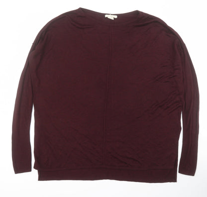 Womens UK Size XS H&M Red Pullover Jumper