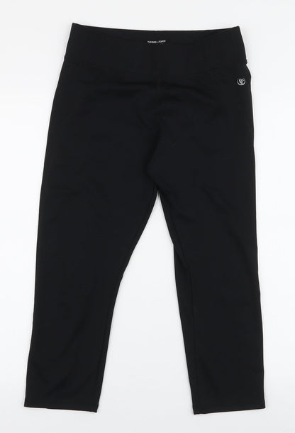 Womens UK Size M Dunnes Stores Slim Fit Capri Black Leggings