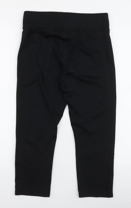 Womens UK Size M Dunnes Stores Slim Fit Capri Black Leggings