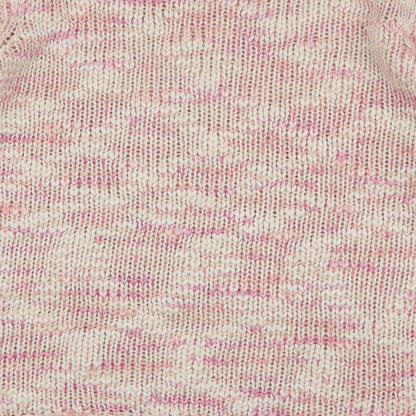 F&F Womens Pink Round Neck  Acrylic Pullover Jumper Size 14
