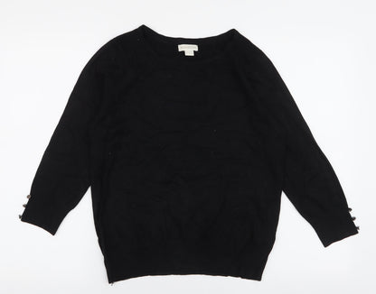 Womens UK Size 12 Monsoon Black Pullover Jumper