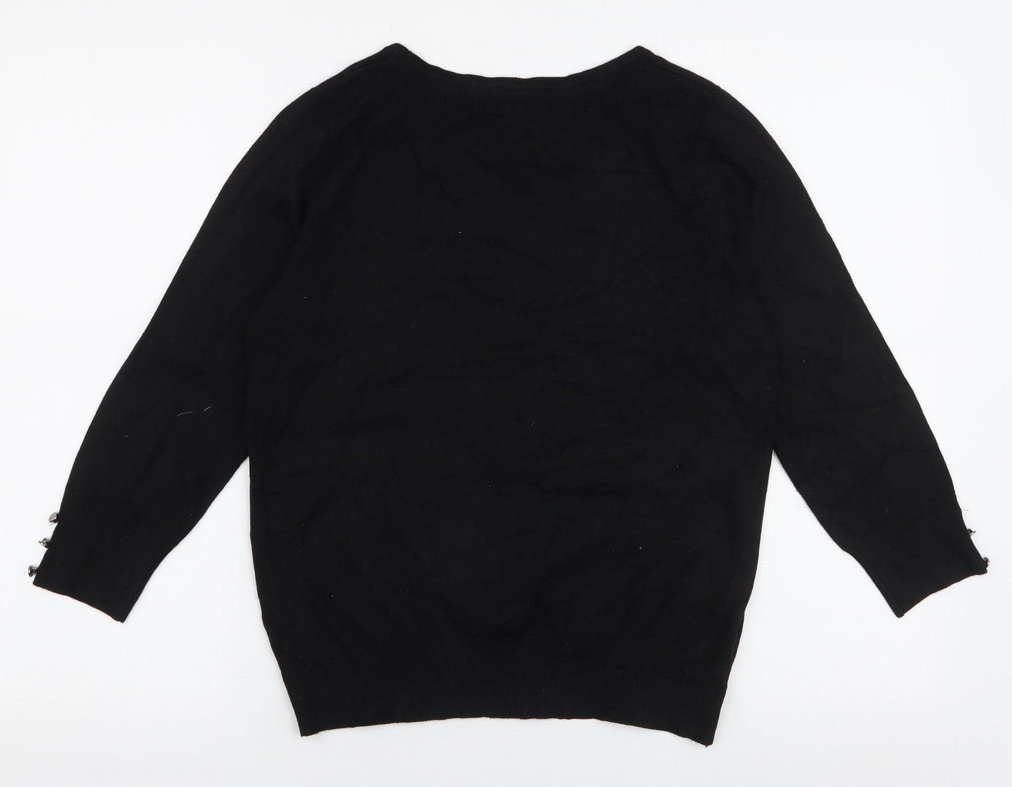 Womens UK Size 12 Monsoon Black Pullover Jumper