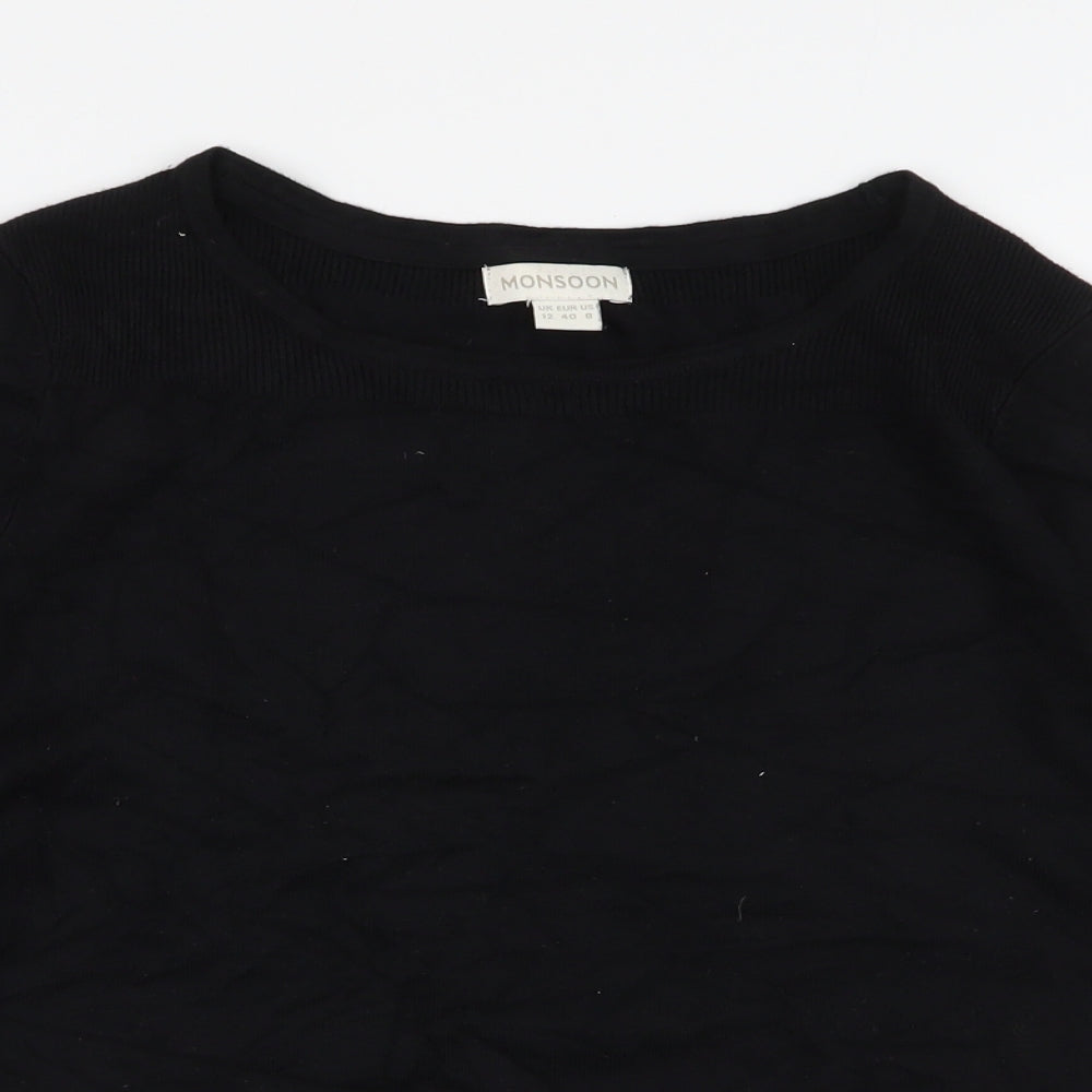 Womens UK Size 12 Monsoon Black Pullover Jumper