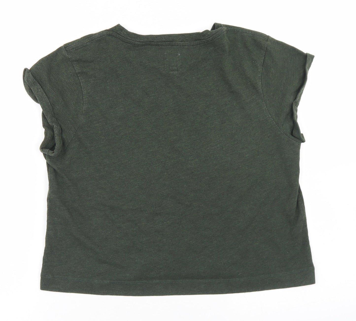 Womens UK Size 6 Jack Wills Green Basic T-Shirt