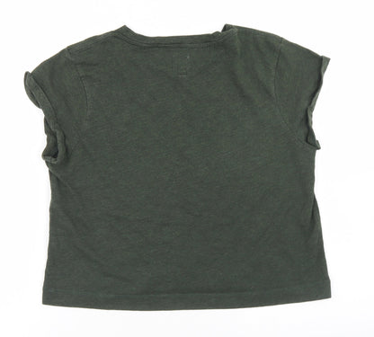 Womens UK Size 6 Jack Wills Green Basic T-Shirt