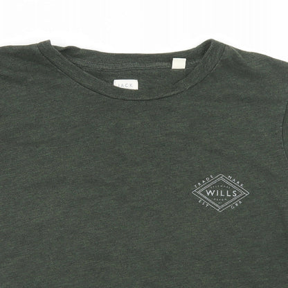 Womens UK Size 6 Jack Wills Green Basic T-Shirt