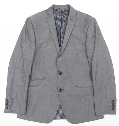 Mens UK Size 40 Limehaus Regular Grey Suit Jacket