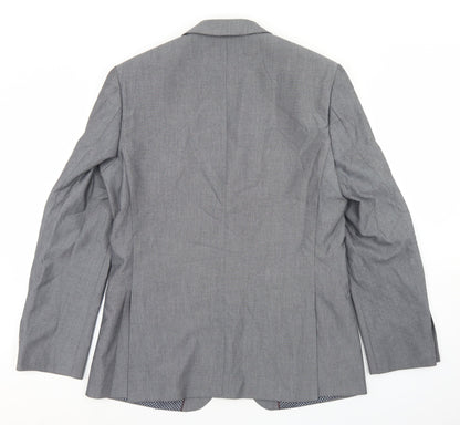 Mens UK Size 40 Limehaus Regular Grey Suit Jacket