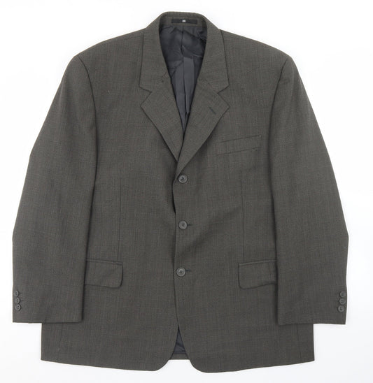 Mens UK Size 44 Ciro Citterio Regular Grey Suit Jacket
