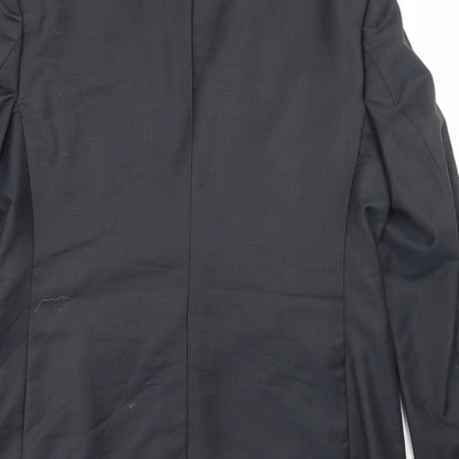 Mens UK Size 42 River Island Regular Blue Suit Jacket