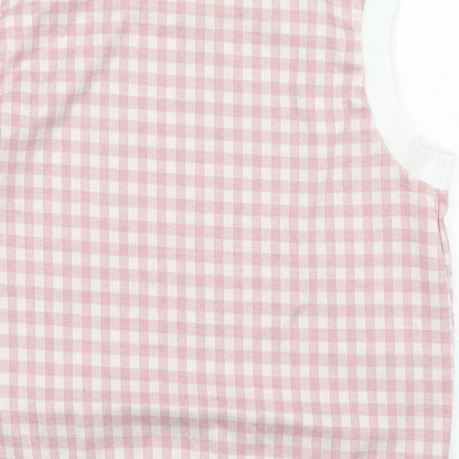 Womens UK Size 14 New Look Pink Basic Tank