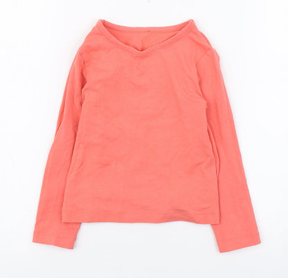 Additional front view of St Bernard girls’ pink cotton basic t-shirt, size 3, years round neck pullover