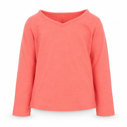 Front view of St Bernard girls’ pink cotton basic t-shirt, size 3, years round neck pullover