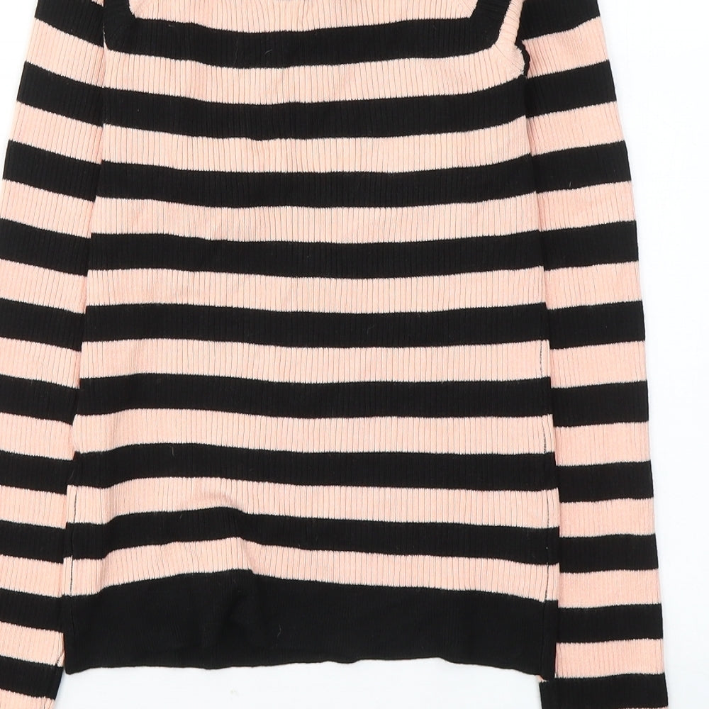 Womens UK Size 12 Miss Selfridge Black Jersey Blouse