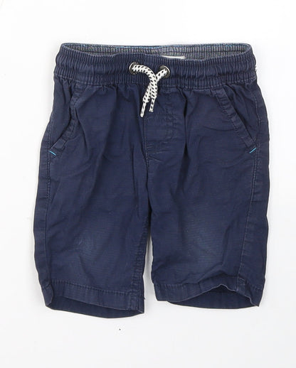 Blue Zoo Boys Blue  Cotton Cargo Jeans Size 12-18 Months  Pullover