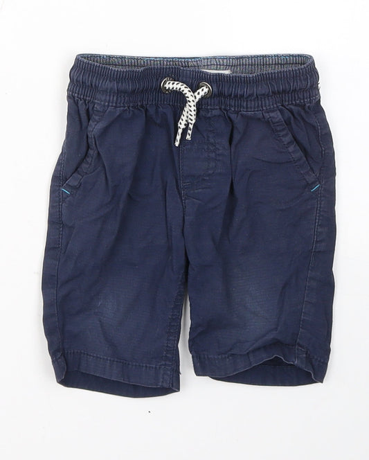 Blue Zoo Boys Blue  Cotton Cargo Jeans Size 12-18 Months  Pullover