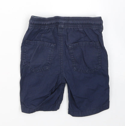 Blue Zoo Boys Blue  Cotton Cargo Jeans Size 12-18 Months  Pullover
