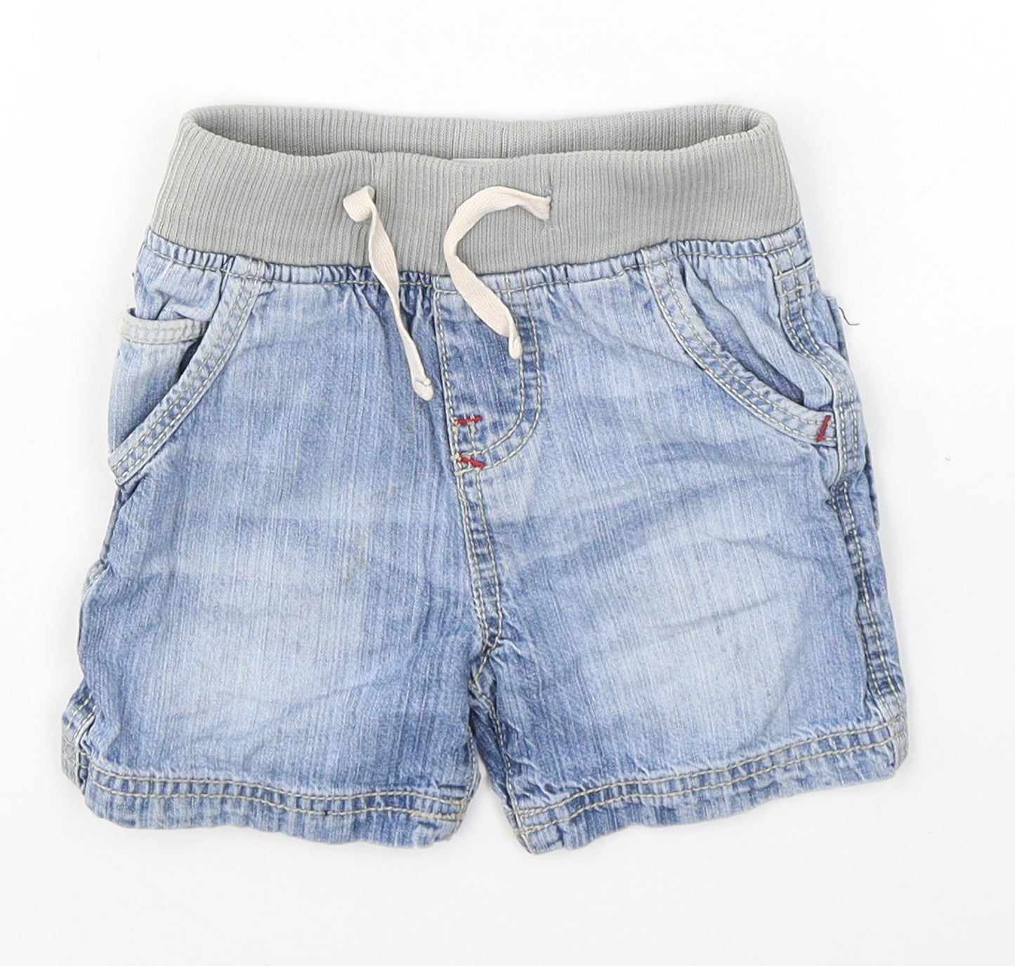 Urban Rascals Baby Blue  Cotton Cropped Jeans Size 18-24 Months  Pullover