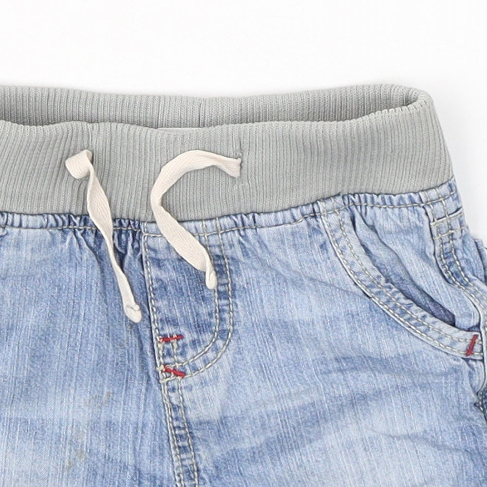 Urban Rascals Baby Blue  Cotton Cropped Jeans Size 18-24 Months  Pullover