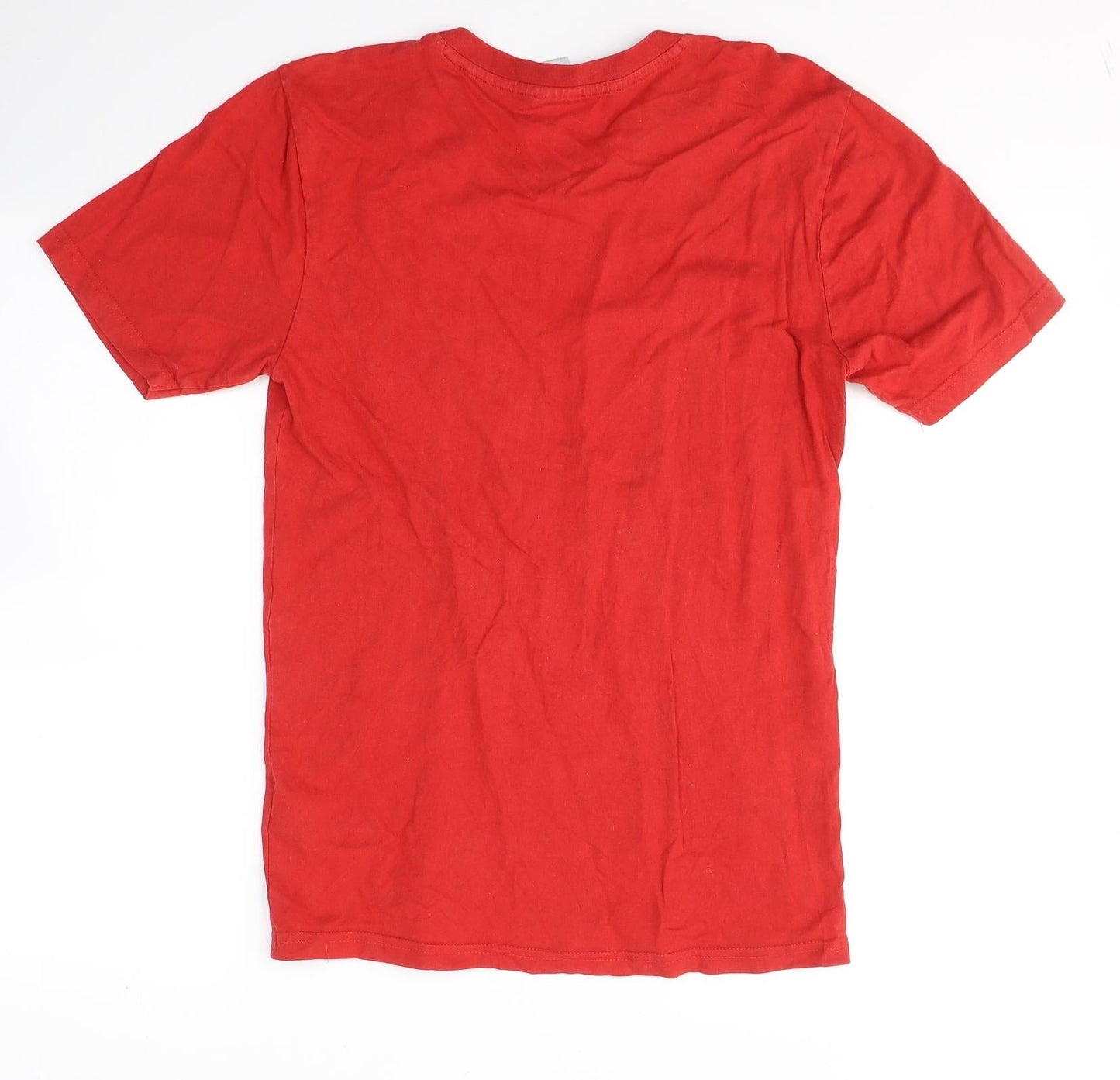 Liverpool FC Mens Red  Cotton  T-Shirt Size S V-Neck  - 1892