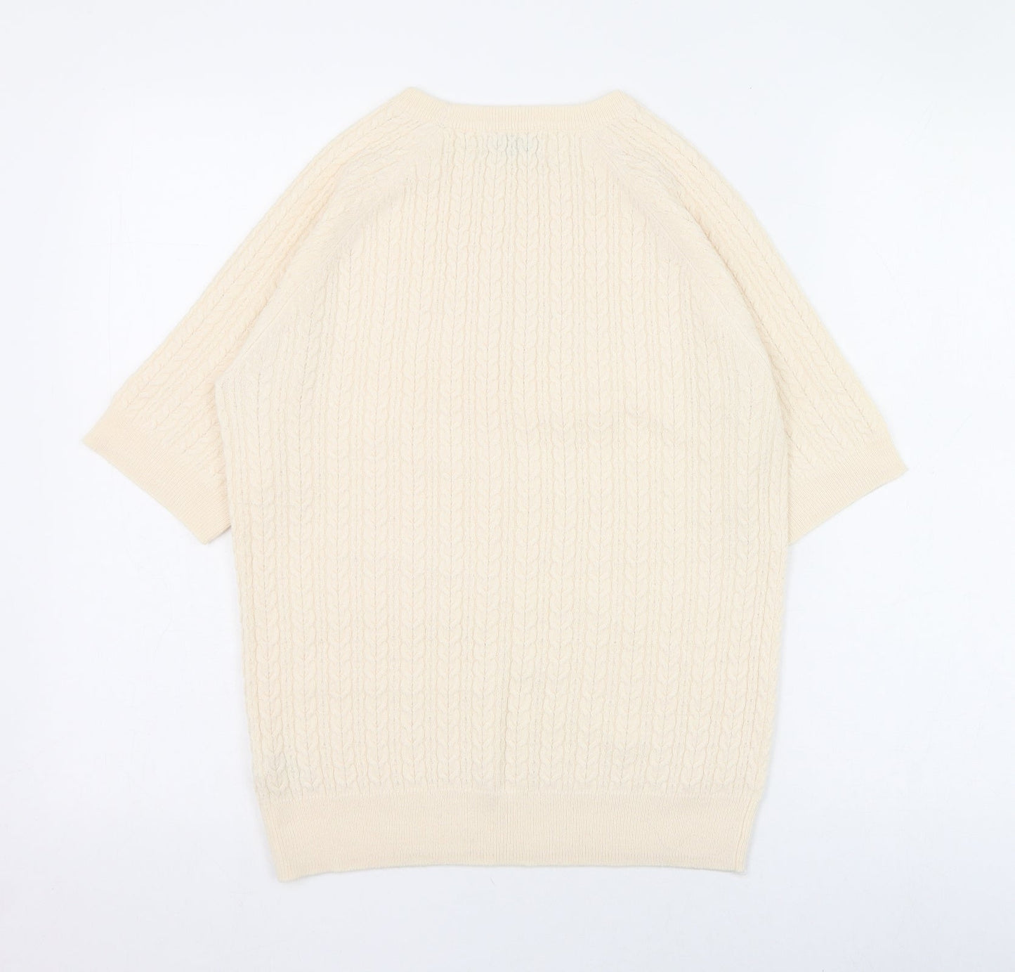 Womens UK Size 14 Papaya Ivory Pullover Jumper