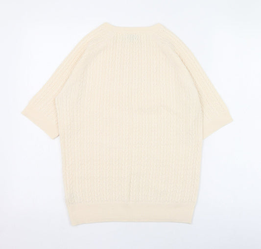 Womens UK Size 14 Papaya Ivory Pullover Jumper