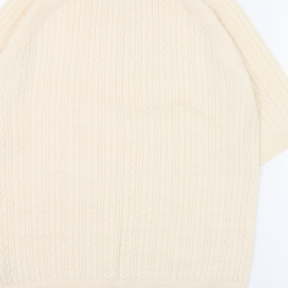 Womens UK Size 14 Papaya Ivory Pullover Jumper