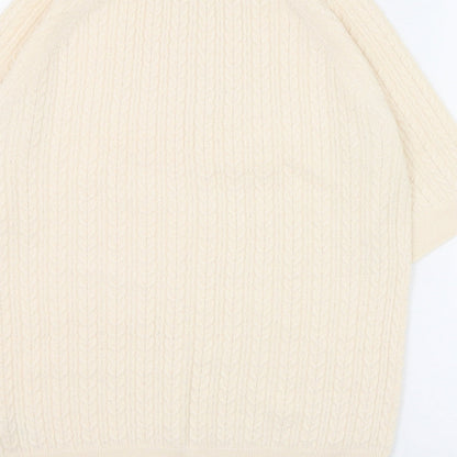 Womens UK Size 14 Papaya Ivory Pullover Jumper