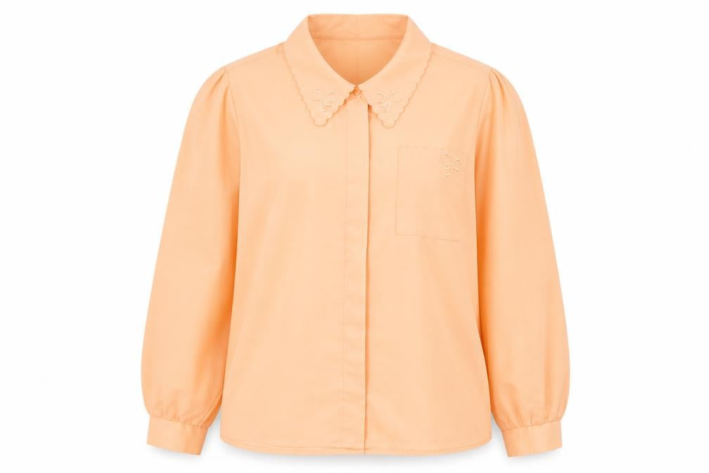 Womens UK Size 18 Littlewoods Orange Basic Button-Up
