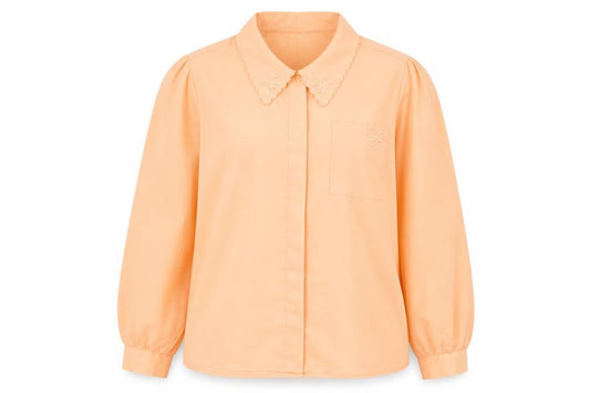 Womens UK Size 18 Littlewoods Orange Basic Button-Up