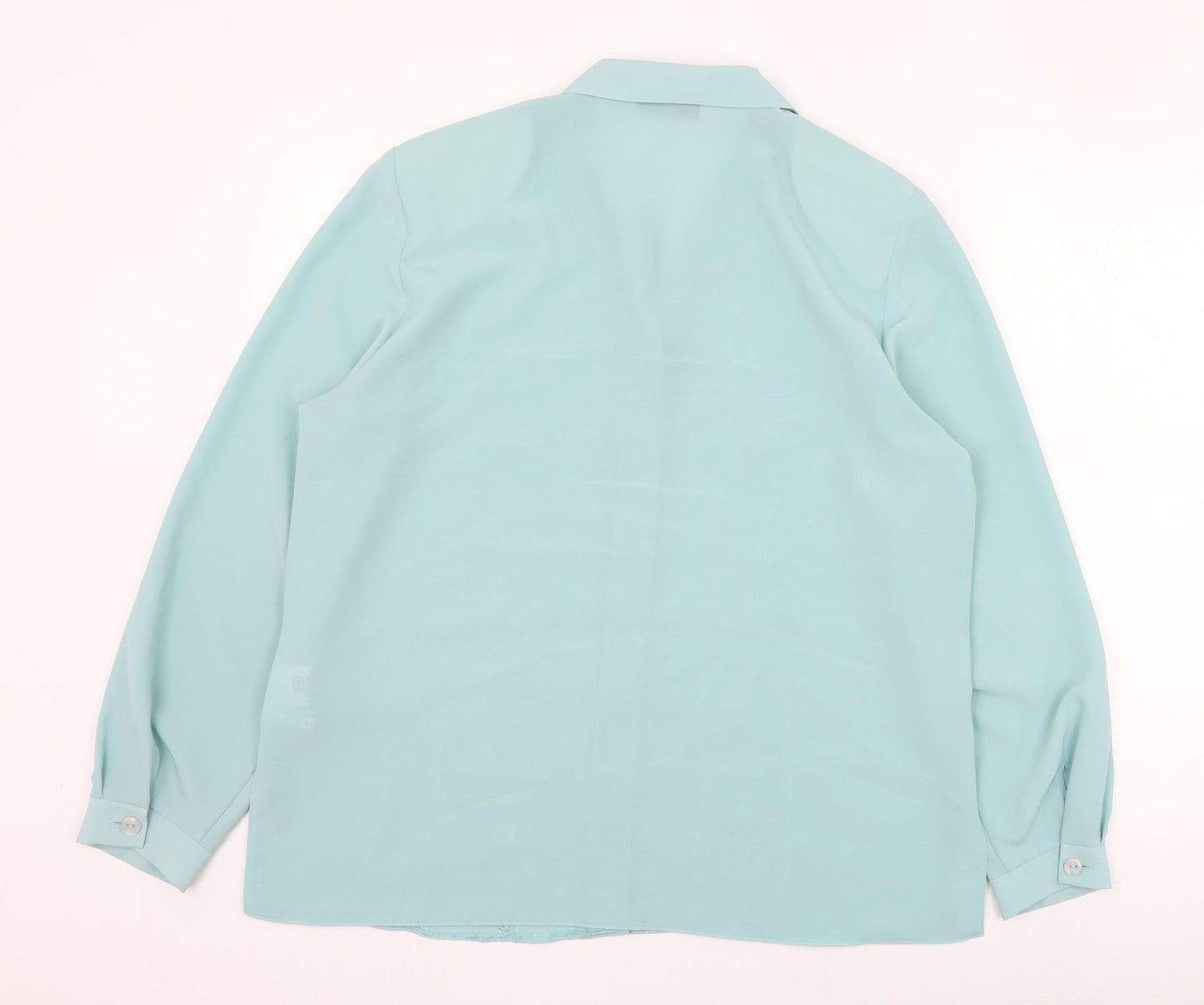 Womens UK Size 16 Your Sixth Sense Green Basic Button-Up