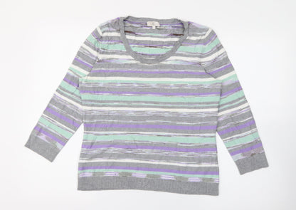 Womens UK Size S CC Multicoloured Pullover Jumper