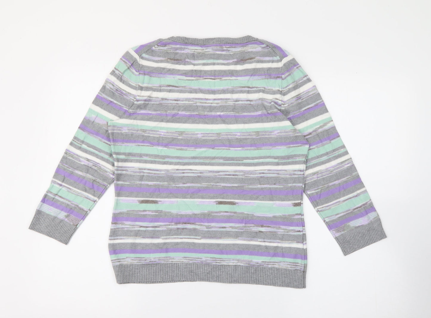 Womens UK Size S CC Multicoloured Pullover Jumper