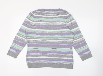 Womens UK Size S CC Multicoloured Pullover Jumper