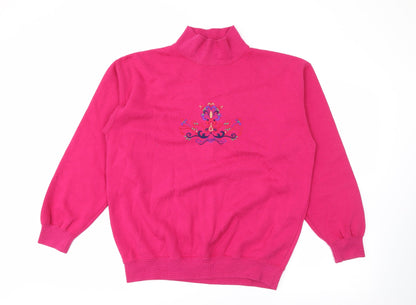 Hunt Club Womens Pink  Polyester Pullover Sweatshirt Size S